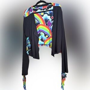 🌈 Rainbow Fringe Statement Cardigan, Jacket 🌈